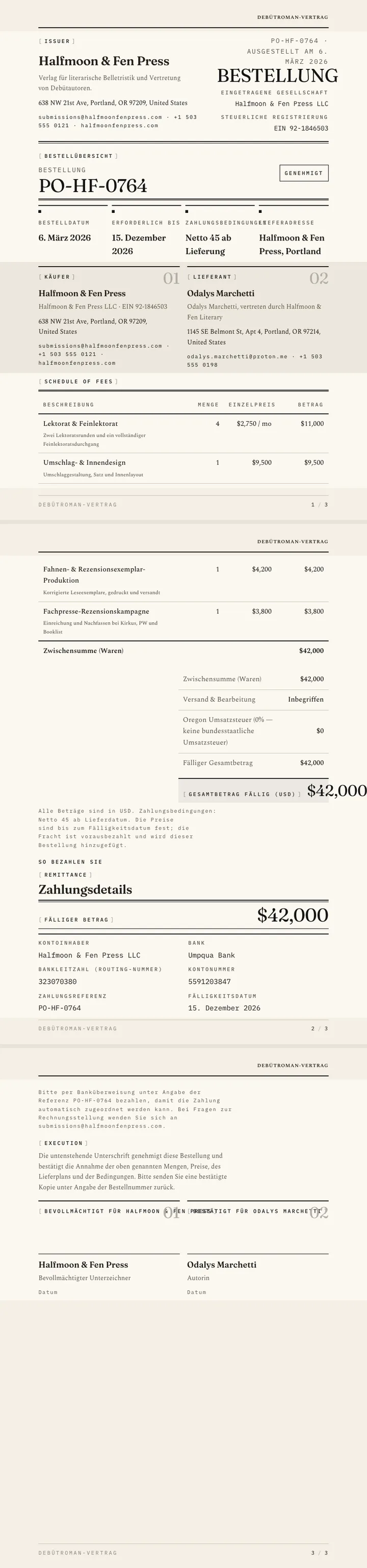 Typografisch / Type-led — vollständiges Beispiel, erstellt von Waxe