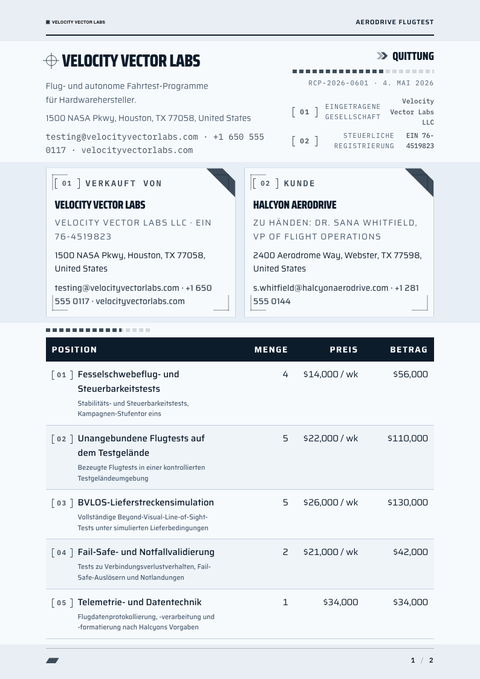 A finished receipt rendered in a futuristisch look
