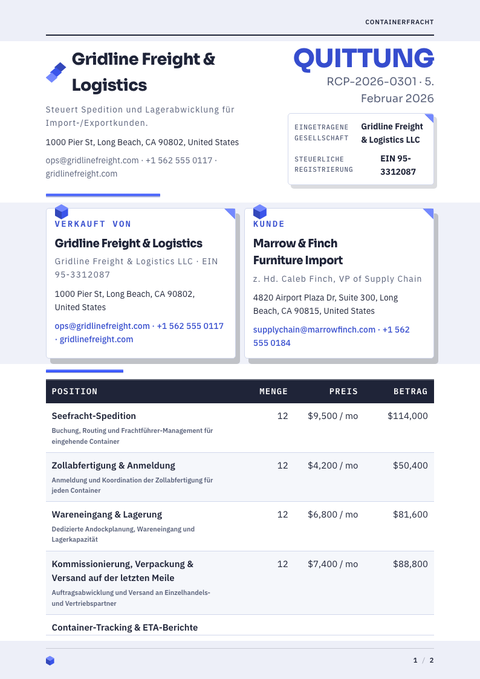 A finished receipt rendered in a 3d look