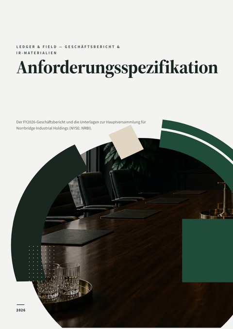 A finished requirements document rendered in a druck look