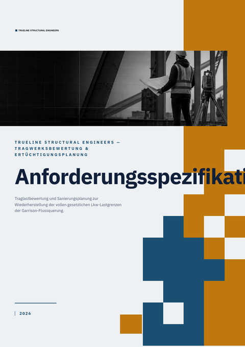 A finished requirements document rendered in a technisch look