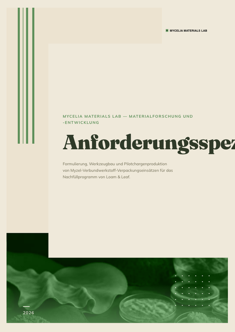 A finished requirements document rendered in a natur look