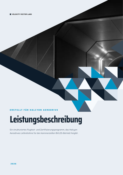 A finished scope of work rendered in a futuristisch look
