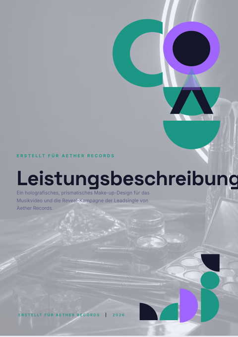 A finished scope of work rendered in a futuristisch look