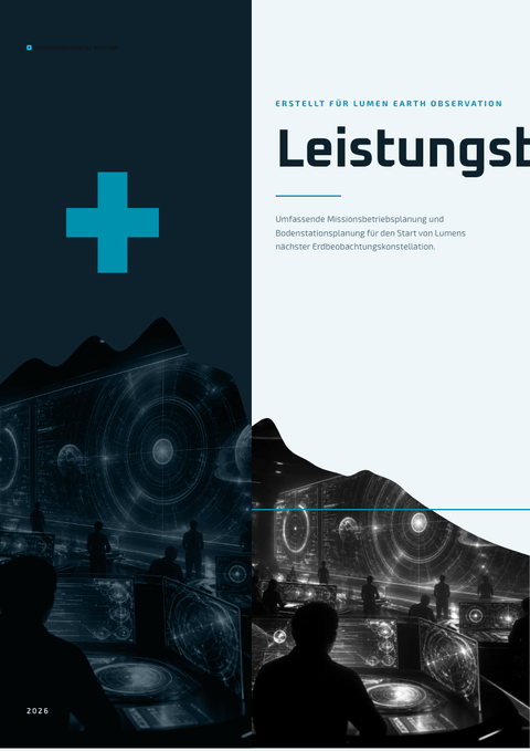 A finished scope of work rendered in a futuristisch look