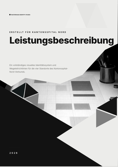 A finished scope of work rendered in a flach & minimal look