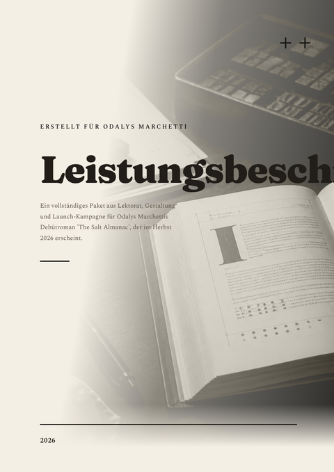 A finished scope of work rendered in a typografisch look