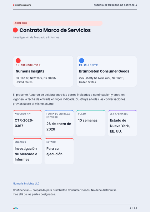 A finished contract rendered in a técnico look
