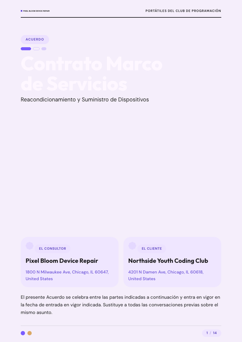 A finished contract rendered in a plano y minimalista look