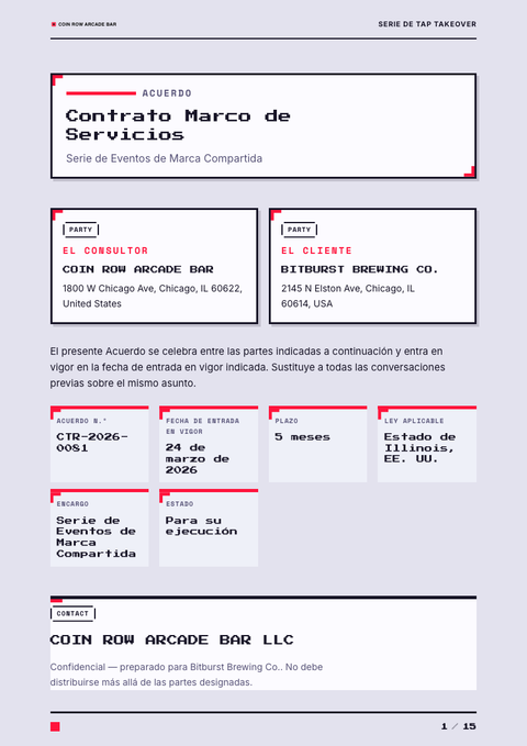 A finished contract rendered in a gaming y pop look
