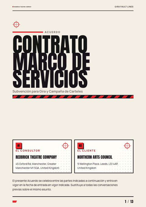 A finished contract rendered in a impreso look