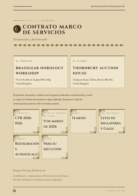 A finished contract rendered in a oscuro look