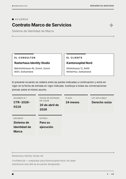 A finished contract rendered in a plano y minimalista look