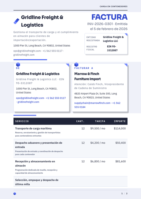 A finished invoice rendered in a 3d look
