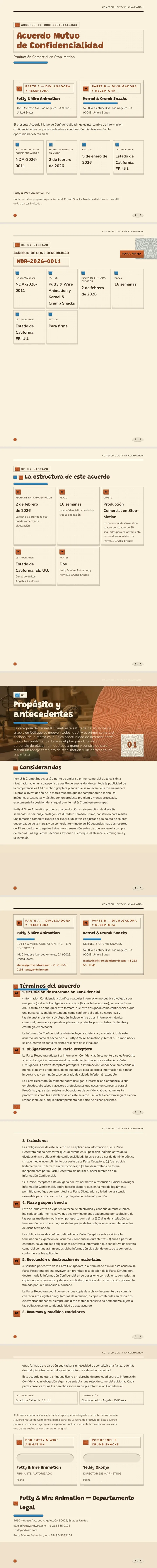 Claymation 3D — ejemplo completo generado por Waxe