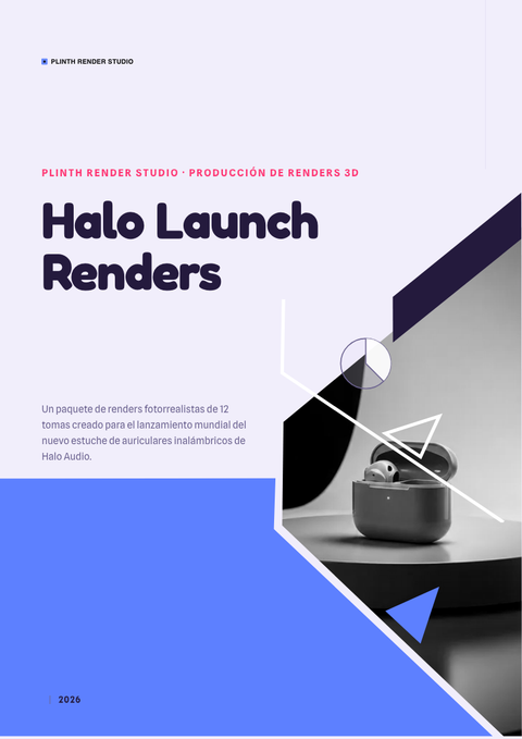 A finished pitch deck rendered in a 3d look
