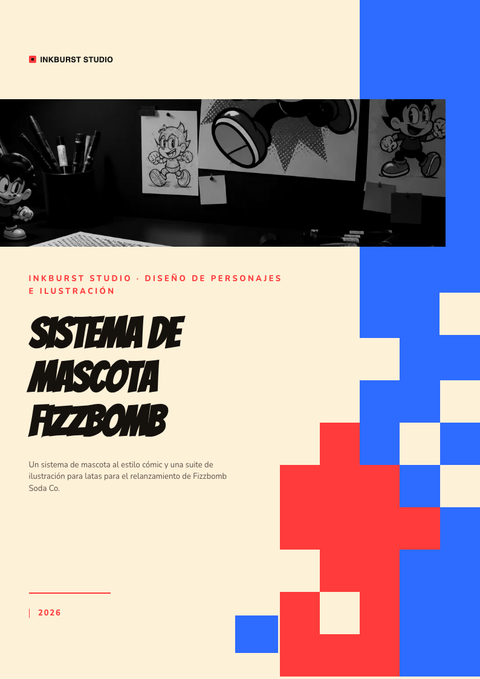 A finished pitch deck rendered in a ilustrado look