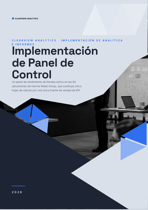 A finished pitch deck rendered in a técnico look