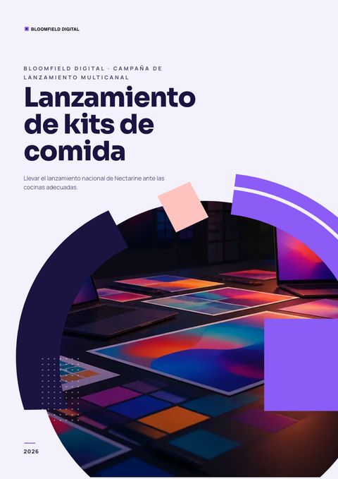 A finished pitch deck rendered in a degradado look