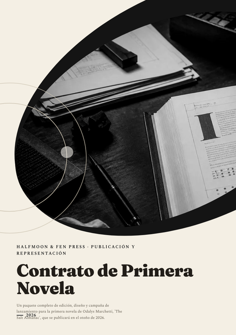 A finished pitch deck rendered in a tipográfico look
