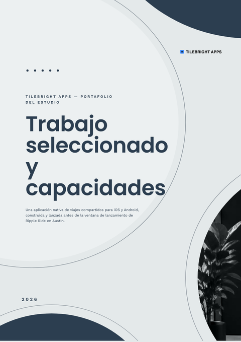 A finished portfolio rendered in a plano y minimalista look