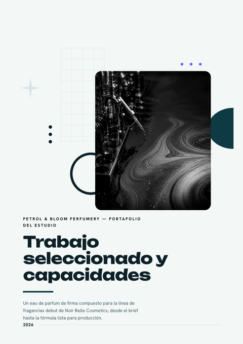 A finished portfolio rendered in a degradado look