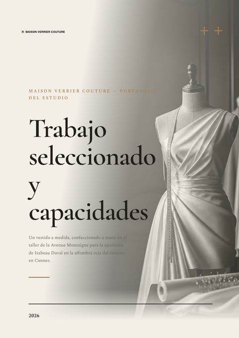 A finished portfolio rendered in a estilo de vida look
