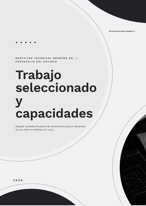 A finished portfolio rendered in a técnico look