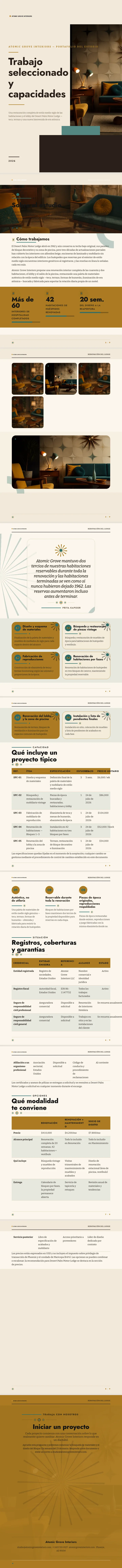 Moderno de mediados de siglo — ejemplo completo generado por Waxe
