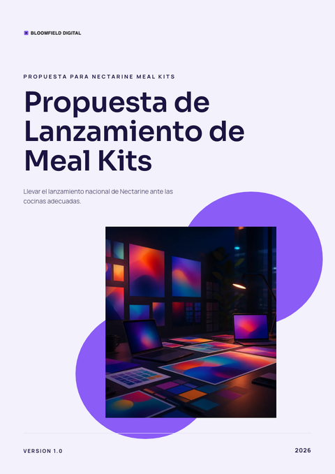 A finished proposal rendered in a degradado look
