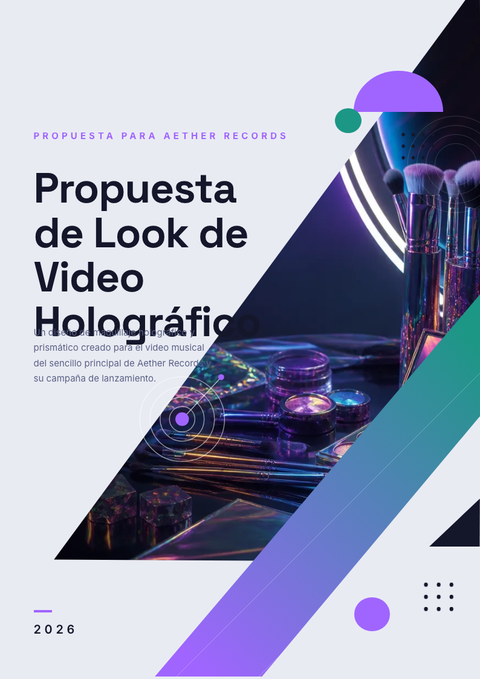 A finished proposal rendered in a futurista look
