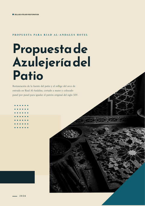 A finished proposal rendered in a cultural look