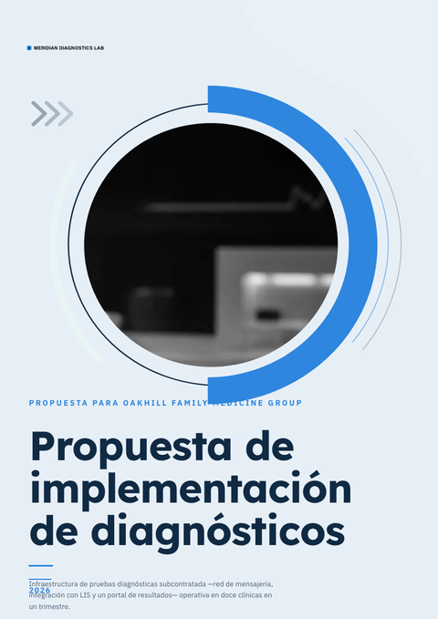 A finished proposal rendered in a otros look