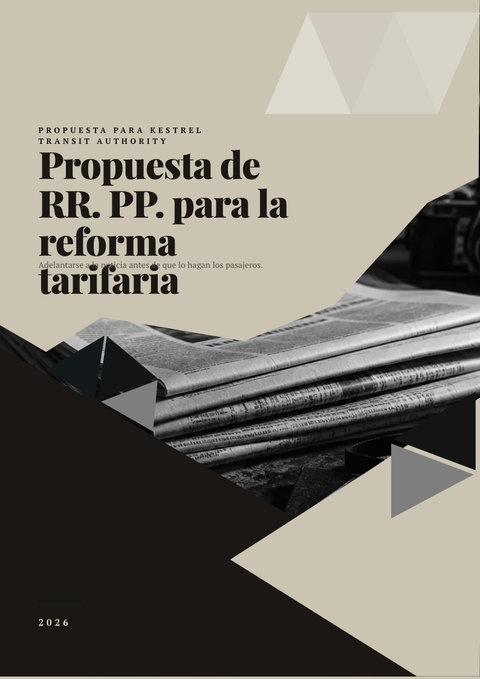 A finished proposal rendered in a impreso look