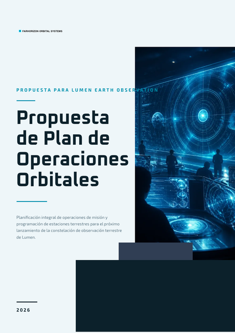 A finished proposal rendered in a futurista look
