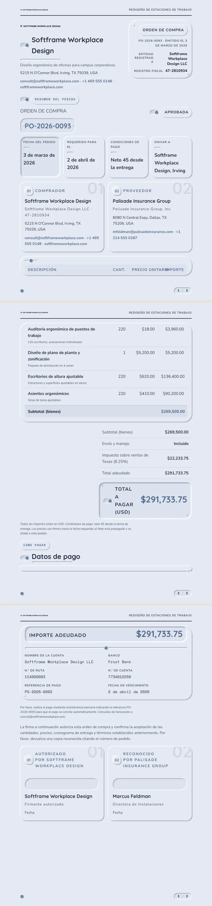 Neumorfismo — ejemplo completo generado por Waxe