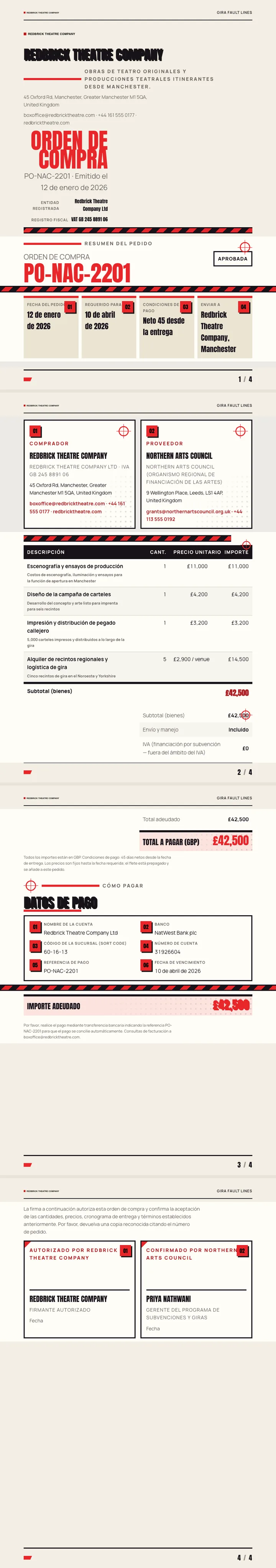 Diseño de cartel — ejemplo completo generado por Waxe