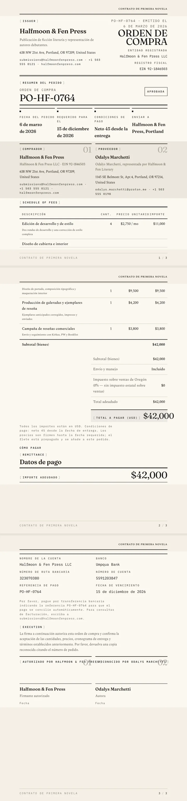 Tipográfico / Con protagonismo de la tipografía — ejemplo completo generado por Waxe