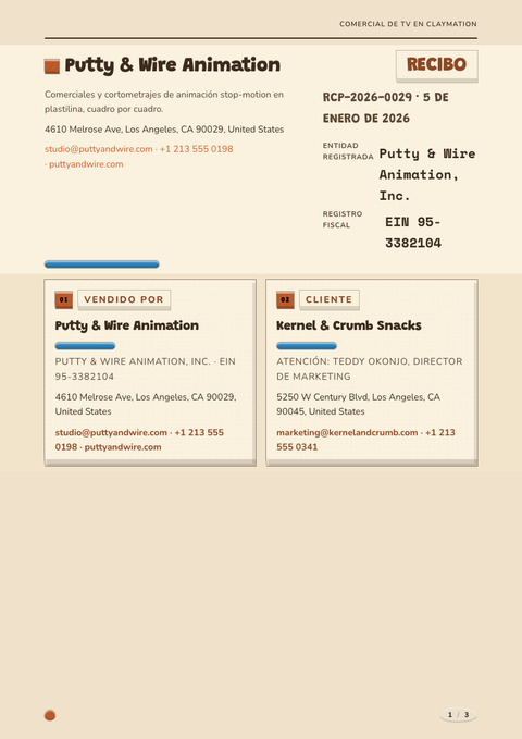 A finished receipt rendered in a 3d look
