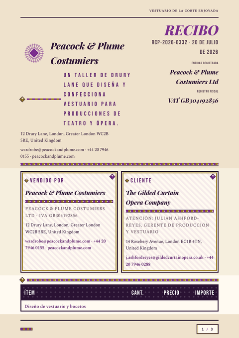 A finished receipt rendered in a brutalista look