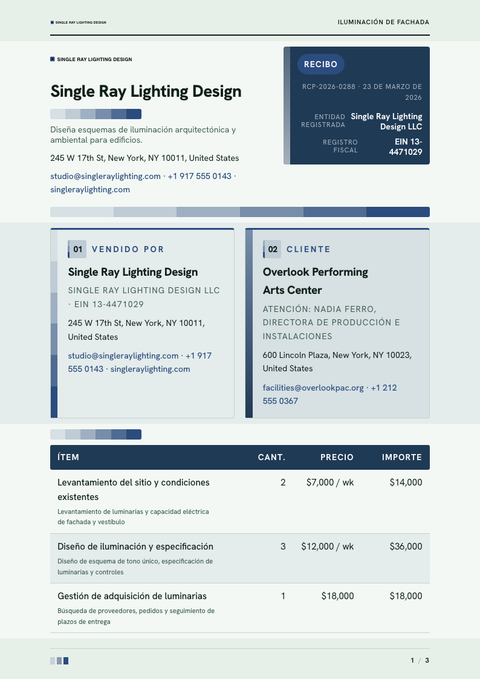 A finished receipt rendered in a color look