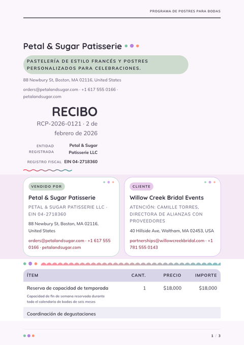 A finished receipt rendered in a color look