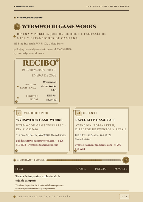 A finished receipt rendered in a gaming y pop look