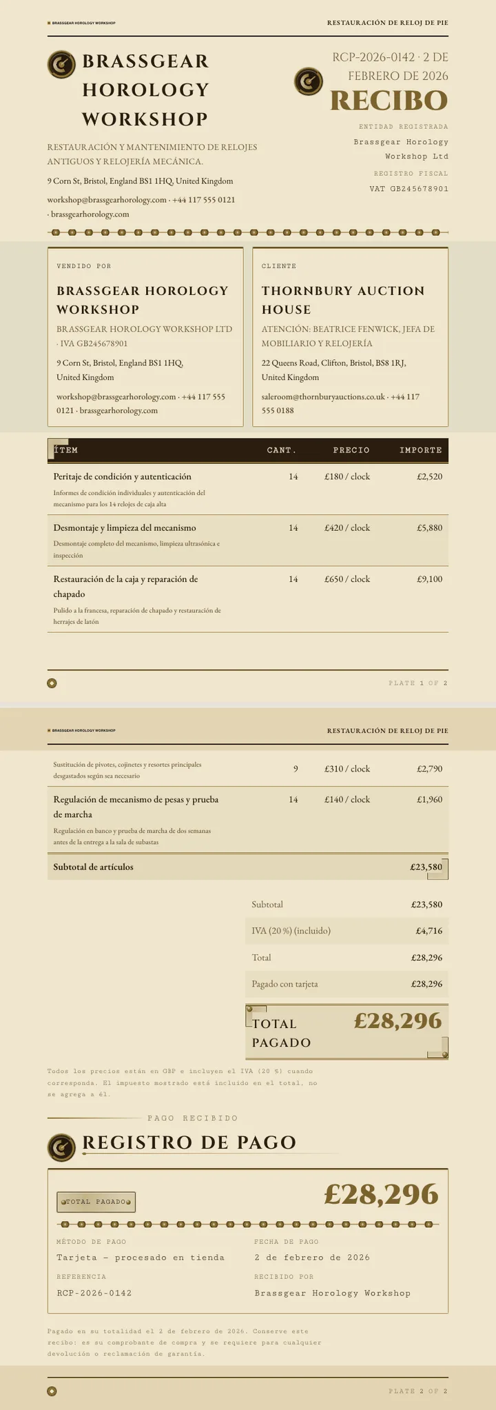 Steampunk — ejemplo completo generado por Waxe