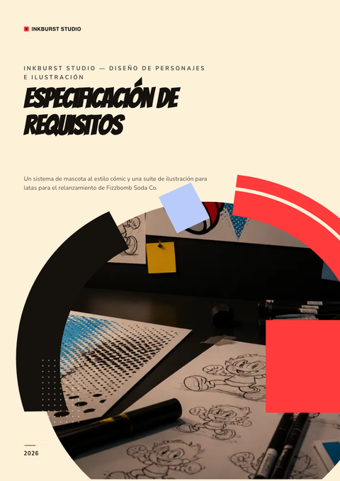 A finished requirements document rendered in a ilustrado look