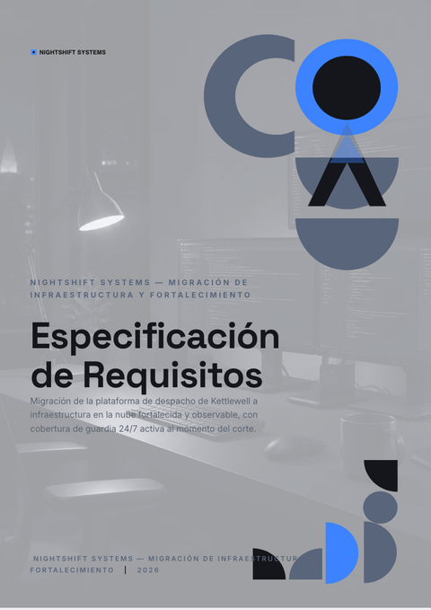 A finished requirements document rendered in a oscuro look