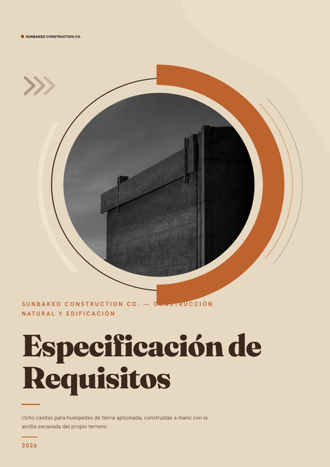 A finished requirements document rendered in a naturaleza look