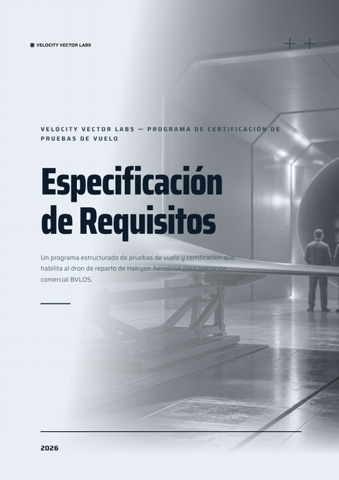 A finished requirements document rendered in a futurista look