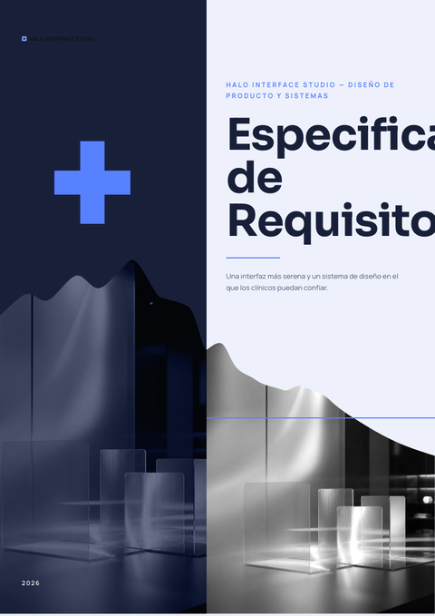 A finished requirements document rendered in a morfismo look