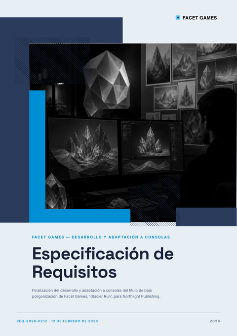 A finished requirements document rendered in a 3d look